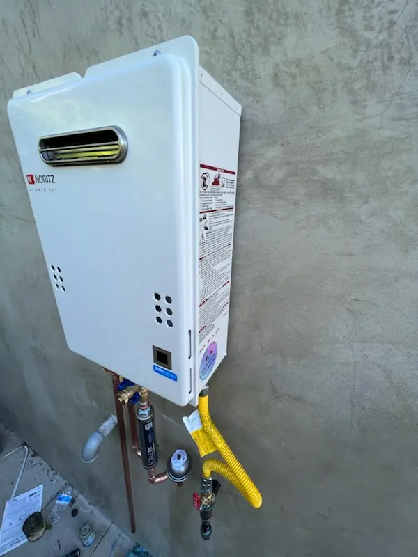 Tankless water heater installation for The Roads homes